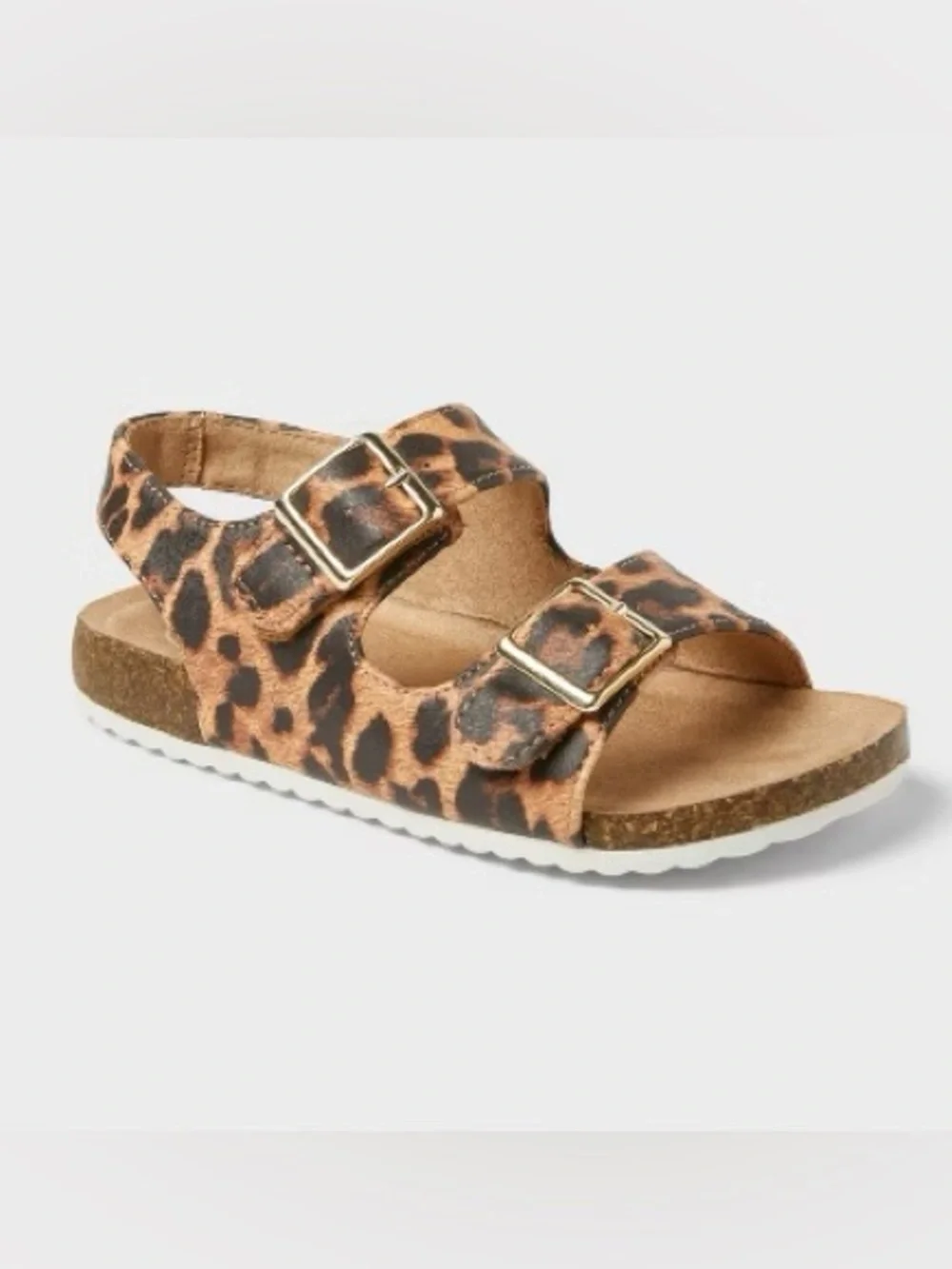 Cat & Jack Leopard Print Adjustable Buckle Sandals Various Size